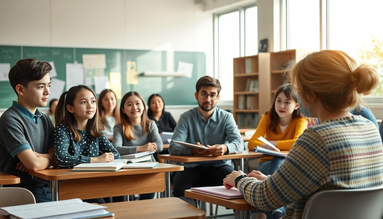 Students collaborating in study space